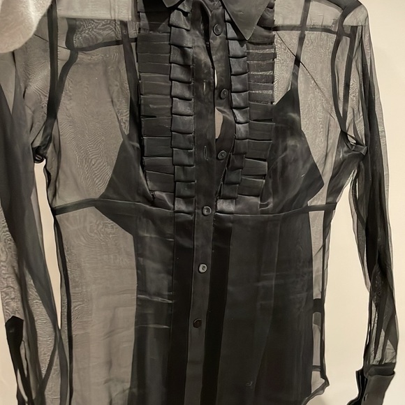 Nwt Debbie Shuchat Women’s Mesh Blouse with Tank Top - 4 - Picture 3 of 4